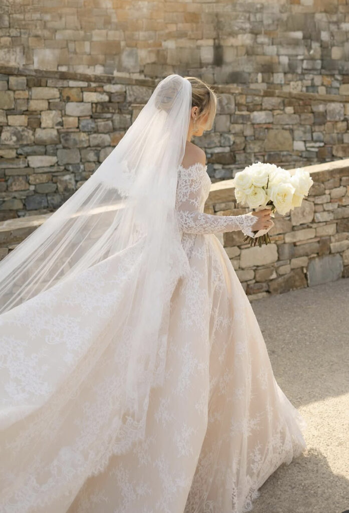 Wedding ceremony moment in Tuscany